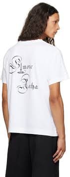 Simone Rocha White Candle Logo T-Shirt Simone Rocha