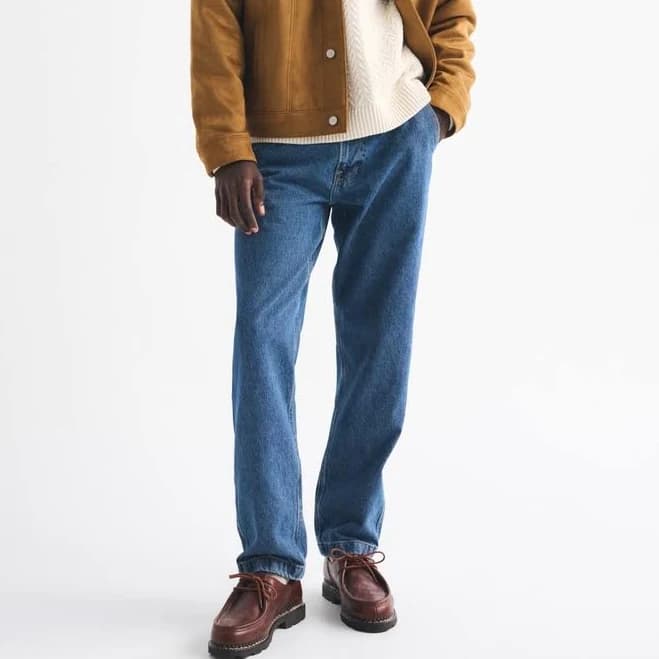 Abercrombie & Fitch Men's Loose Denim Trouser