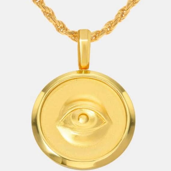 dazzin Onyx Providence Circle Pendant for Men AAA Onyx