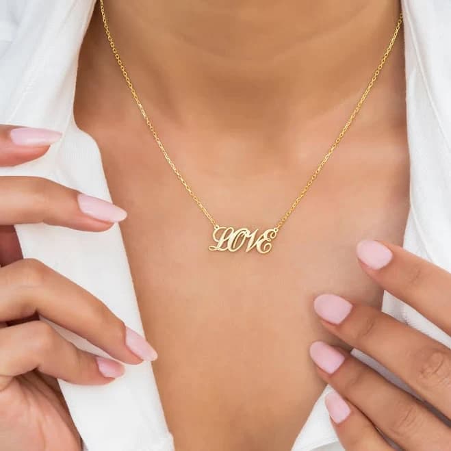 Personalized Cursive Name Necklace