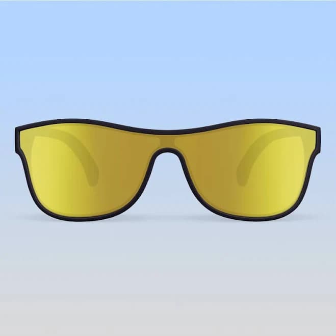 ro•sham•bo eyewear Vader Shield Teen Adult-Mirrored Lens / Black Frame