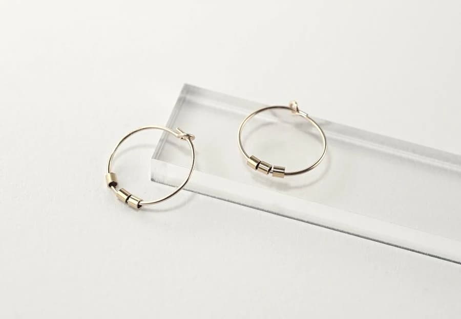 15mm Ultra Thin Wire Hoop Earrings