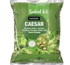 Marketside Caesar Romaine Lettuce, Crumbled Garlic Croutons, Shredded Parmesan Cheese And Caesar Dressing Salad Kit