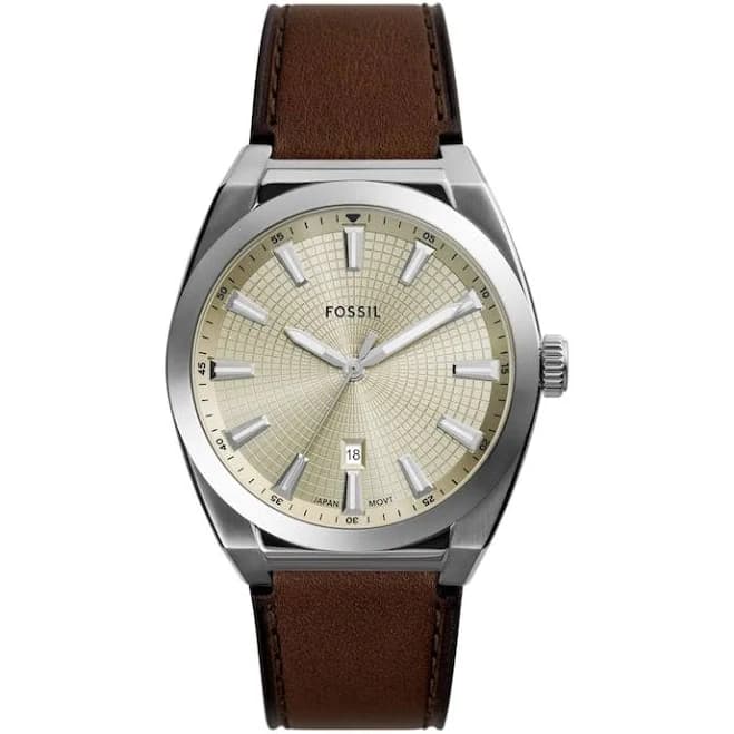 Fossil Men's Everett Quartz Leather Watch