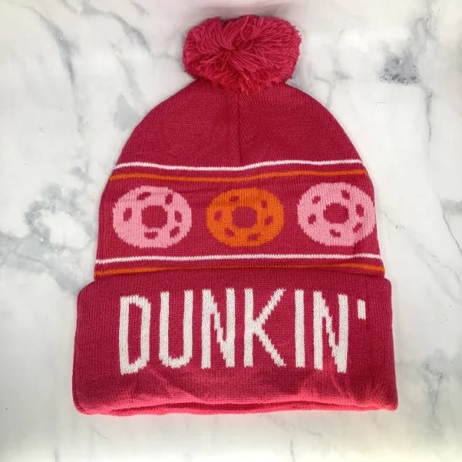 DUNKIN Winter Knit Hat PINK Beanie ** GIFT W/PURCHASE**
