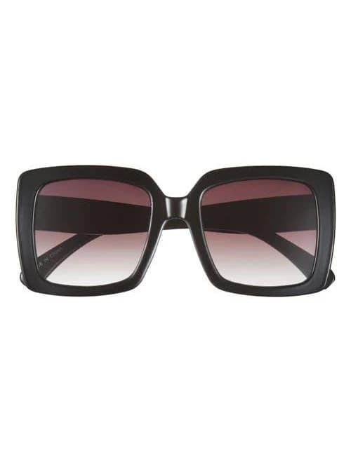 BP. Oversize Classic Square Sunglasses in Black at Nordstrom