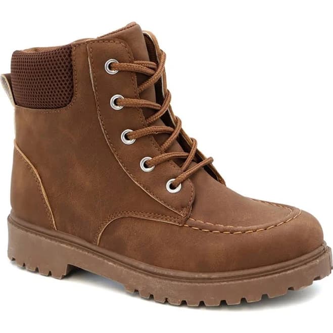 Yoki Kids' Tudor Lace-Up Combat Boots