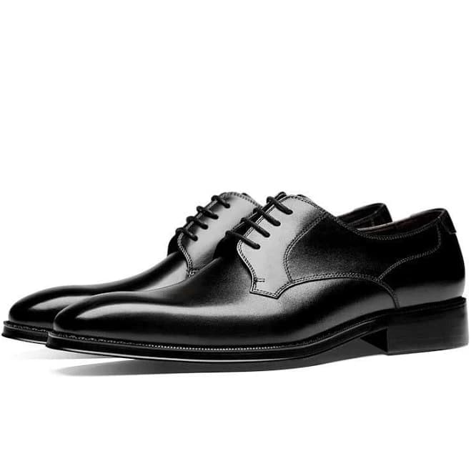 Men's Genuine Leather Derby Dress Shoes