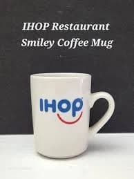 IHOP Restaurant Smiley Coffee Mug Ceramic Tuxton 8oz Excellent