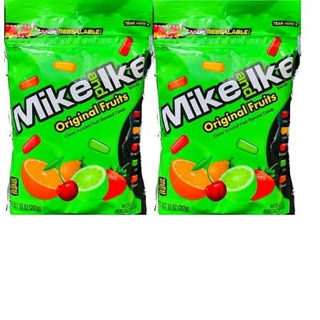 Mike and Ike Original Fruits & 10 Flavor Mix 10 oz. Bags Full of Sweet Fruity Treats