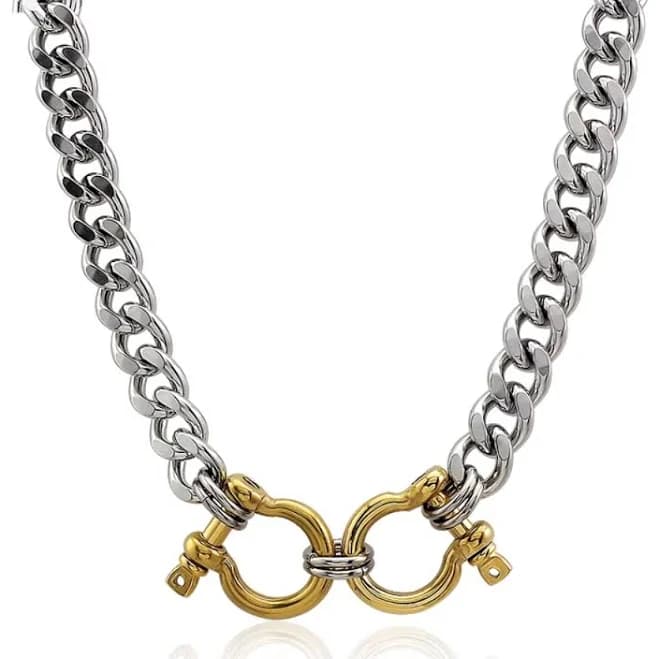 Interlock Statement Chain Necklace