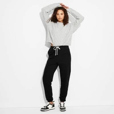 Women's High-Rise Slim Fit Joggers Wild Fable