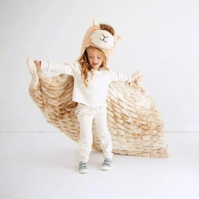Huggable Llama Plush Blanket