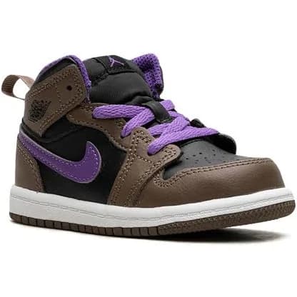 Jordan Kids - Air Jordan 1 Mid "Palomino" sneakers - kids - Rubber/Leather/Leather - 8C - Brown