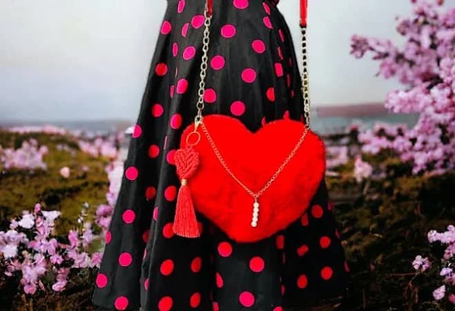 Plush Faux Leather Crossbody Bag with Keychain