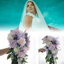 Amazon.com: Artificial Flowers for Outdoors Bridal Fashion Bride's Bouquet Pure and Elegant Wedding Flower Bouquet for Bride for Wedding Bridal Bouquet Home Decoration : Home & Kitchen