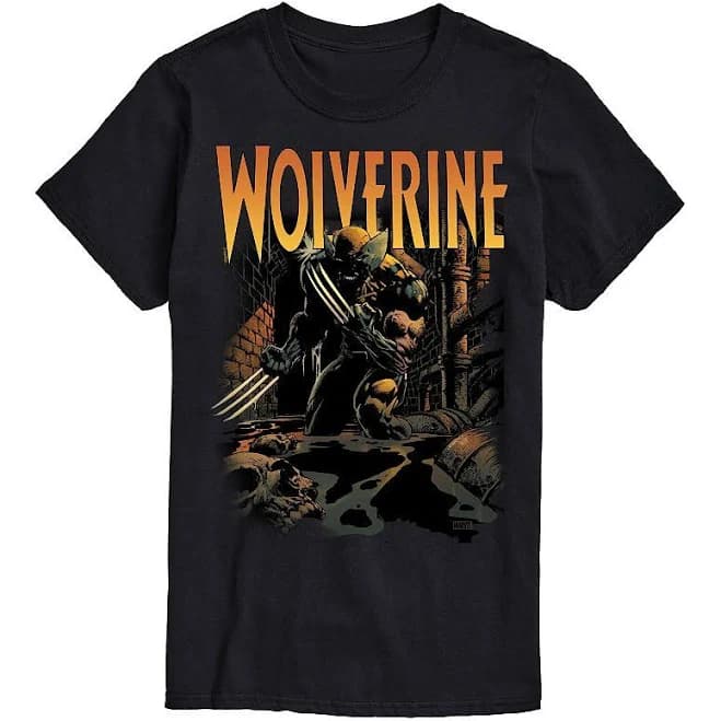 Marvel Wolverine Comic Book Graphic T-Shirt