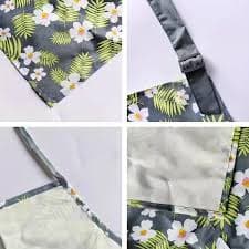 1pc chic green floral sleeveless apron durable polyester - Temu Mauritius