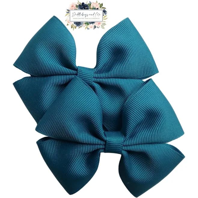 Pigtail Barrette with Grosgrain Ribbon