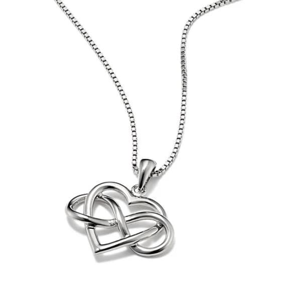 Heart Infinity Pendant Necklace