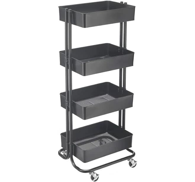 Simply Tidy Lexington 4-Tier Rolling Cart