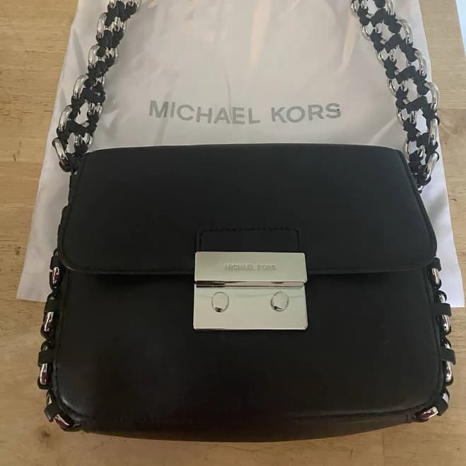 MICHAEL Michael Kors Piper Large Flap Leather Shoulder Bag