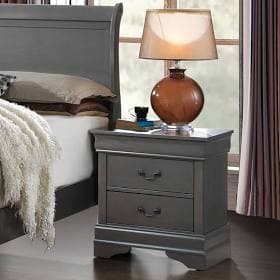 Furniture of America Vrai Transitional 2-Drawer Adult Nightstand