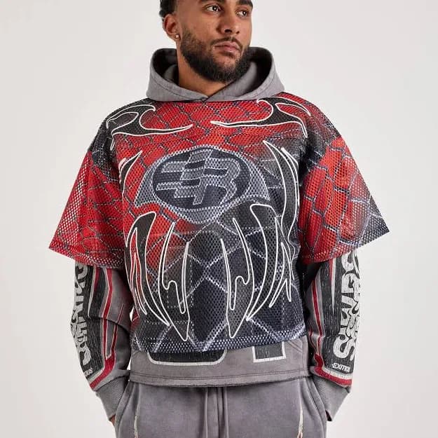 Smoke Rise Men's Layered Fleece Hoodie