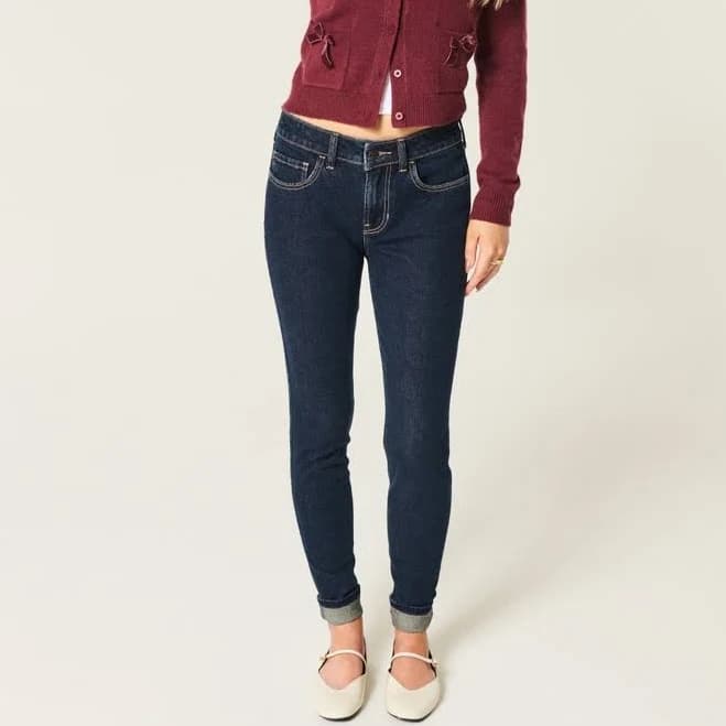 Hollister Women's Mid-Rise Skinny Jeans