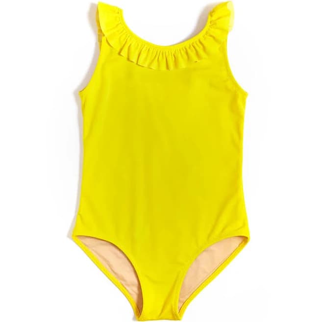 Praline Girl's One-Piece Ruffle Swimsuit