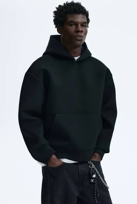 H&M Men's Loose-Fit Scuba Hoodie