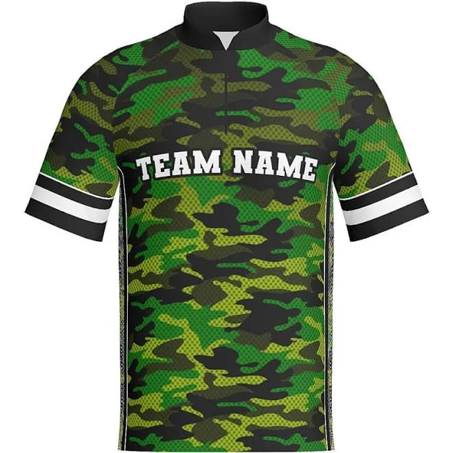 J517 Standup Collared Short Sleeve Quarter Zip