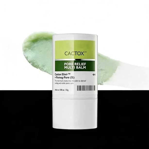 Dr.Melaxin CACTOX PORE RELIEF MULTI BALM with Cactus Cooling Reduce Puffiness & Pore Tightening for Visible Pore Care Skin Repair