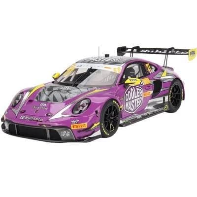 Topspeed Porsche 911 GT3 R #27 HubAuto Racing 2023 FIA GT World Cup 70th Macau Grand Prix Purple 1:18