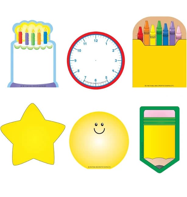 Shapes etc. Classroom Decorative Notepad Set