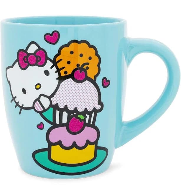 Hello Kitty Stacked Sweets Ceramic Glitter Latte Mug
