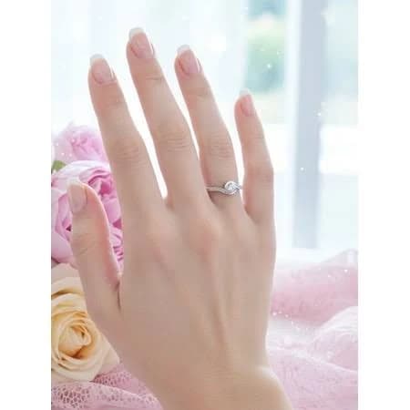 925 Pure Silver Single Solitaire Ring