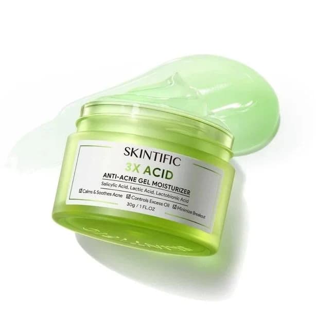 SKINTIFIC 3X Acid Anti-Acne Gel Moisturizer