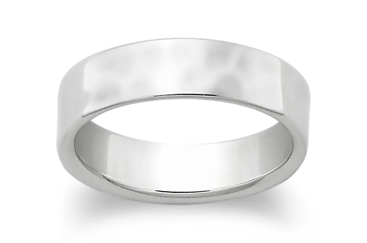 James Avery Sterling Silver Hammered Wedding Ring
