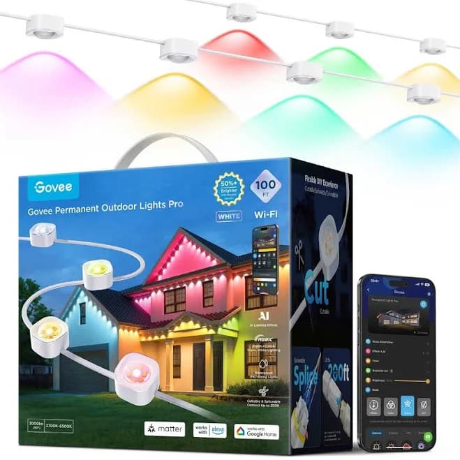 Govee Pro 100ft Cuttable LED Permanent Outdoor Lights H806A