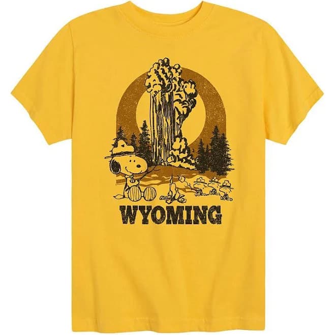 Peanuts Snoopy Wyoming Graphic Tee