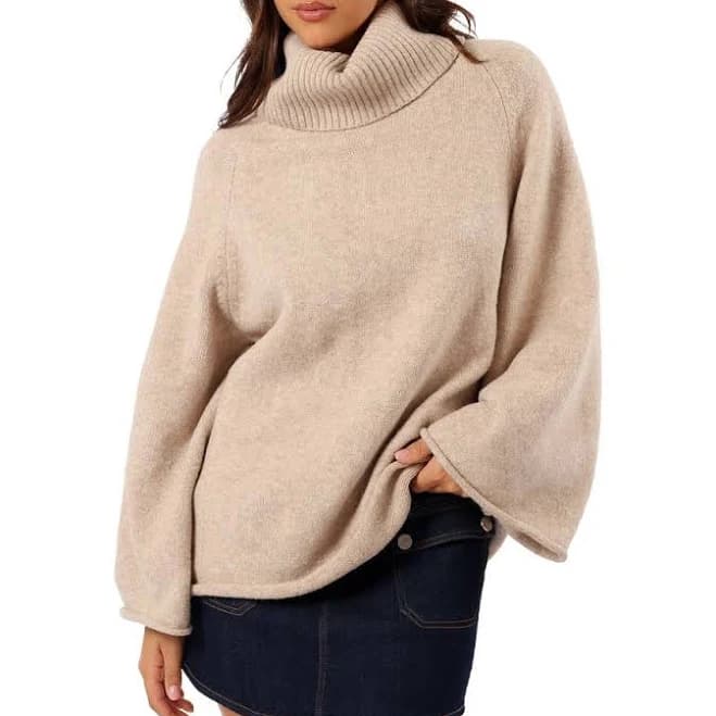 Petal & Pup Women's Bindy Cowlneck Knit Sweater