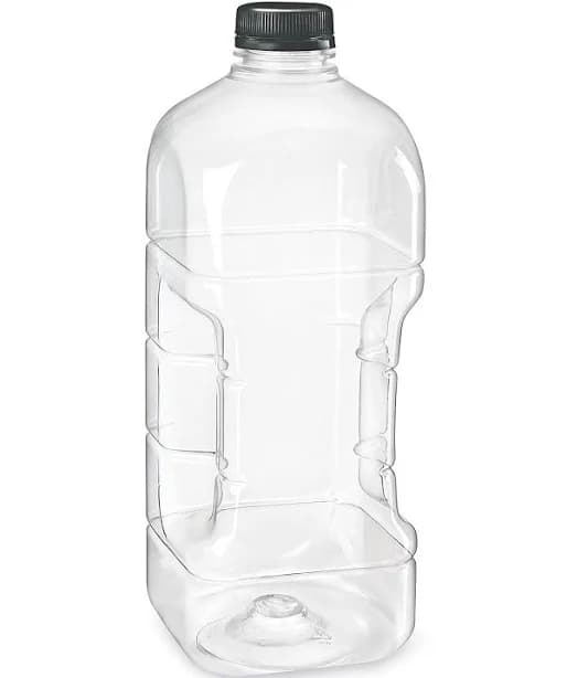 ULINE Clear Square Plastic Juice Bottles Bulk Pack