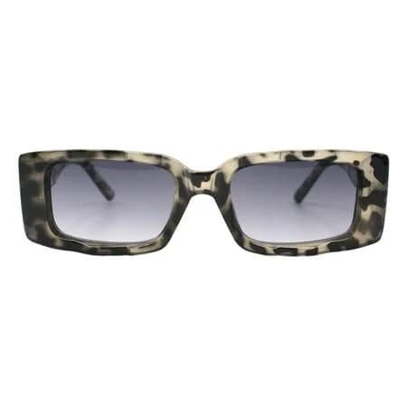 Women's Rectangular Ridged Sunglasses