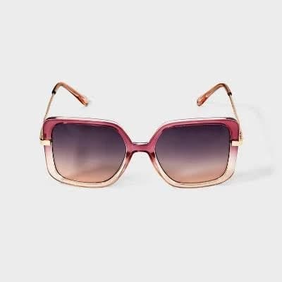 A New Day Women's Oversized Square Sunglasses