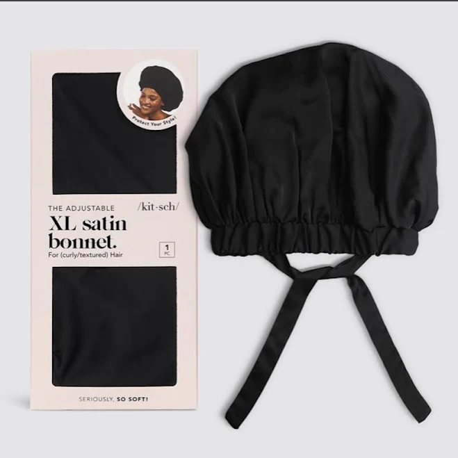 Kitsch Adjustable Satin Sleep Hair Bonnet