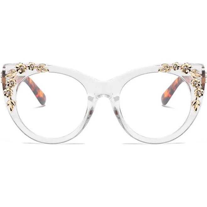 Aoolia Earu Cat Eye Clear Glasses PC Frame