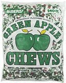 Albert's Fruit Chews - Green Apple Flavor (240 Candies)