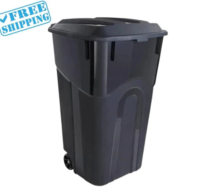 Trash Can with Wheels 95 Gal