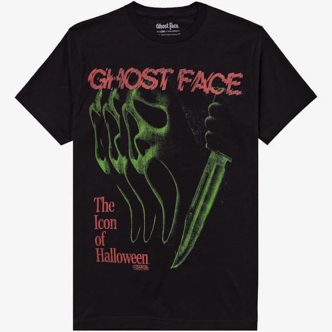 Ghost Face Icon of Halloween Graphic T-Shirt